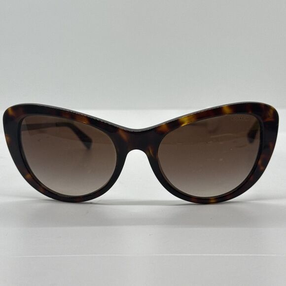 COACH Sunglasses HC8247 541713 53-19 140 Tortoise Brown Gold Sunglasses - Picture 2 of 10
